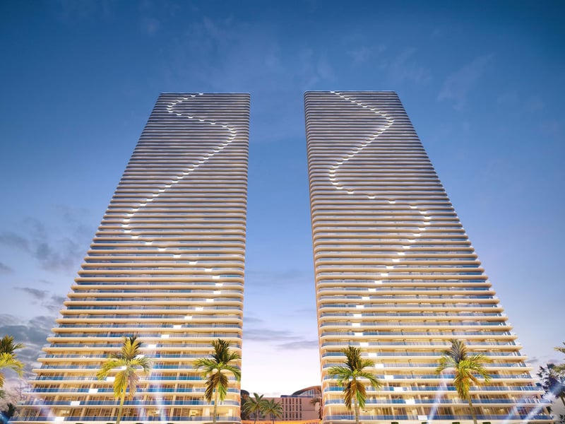 Aria Reserve aerial view on Biscayne Bay