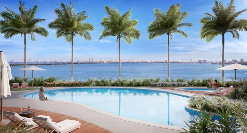 Aria Reserve waterfront pool