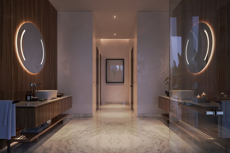Vita at Grove Isle master bathroom