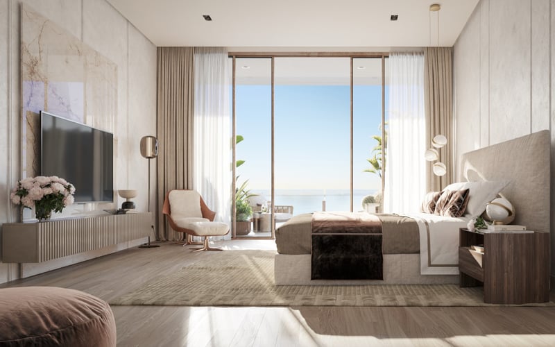 Vita at Grove Isle master bedroom