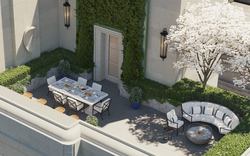 The Bellemont amenity space