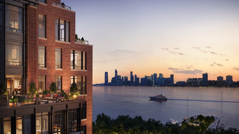 The Cortland — Robert A.M. Stern and Olson Kundig tower with Hudson River views