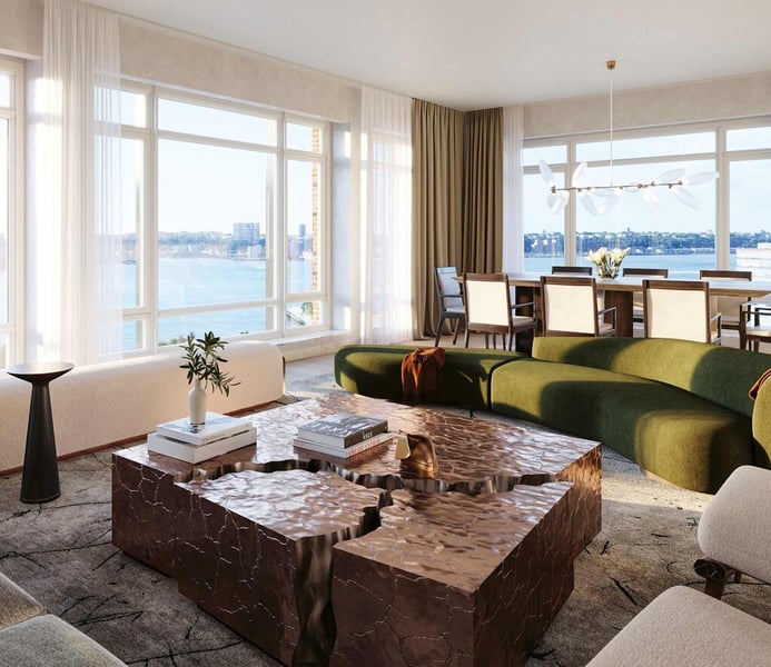 The Cortland residence interior finishes